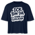 ICK BIN DA, KANN LOSJEHN-Frauen Boxy Bio-T-Shirt-Berliner Schnauze - Navy