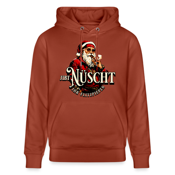 JIBT NÜSCHT IHR FLITZPIEPEN-Unisex Bio-Hoodie II - Terrakotta