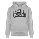 DIT IS KNORKE-Unisex Bio-Hoodie mit echt Berliner Schnauze - Grau meliert