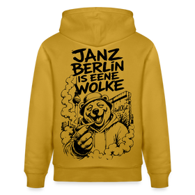 JANZ BERLIN IS EENE WOLKE-Unisex Bio-Hoodie - Ocker