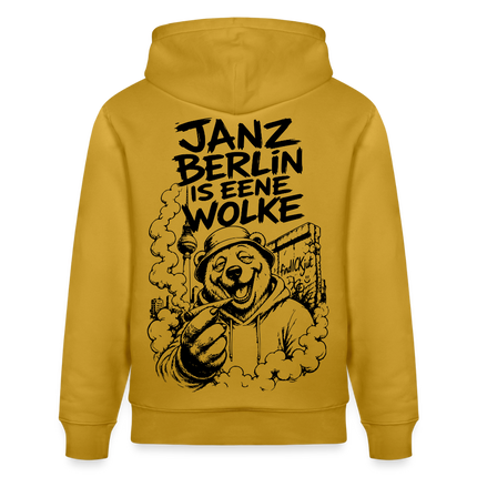 JANZ BERLIN IS EENE WOLKE-Unisex Bio-Hoodie - Ocker