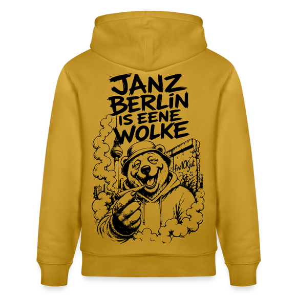 JANZ BERLIN IS EENE WOLKE-Unisex Bio-Hoodie - Ocker