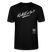 weisser Handgezeichneter Schriftzug "Kiekst'n so?" in schwungvoller Schreibschrift - typisch Berliner Spruch auf T-Shirt- Schwarz