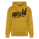 NÜSCHT FÜR SCHWACHE NERVEN-Unisex Bio-Hoodie mit Berliner Schnauze - Ocker