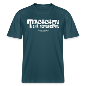 Berliner Begrüssung-TACHCHEN IHR FLITZPIEPEN- RELAXED FIT Unisex Organic T-Shirt - Dunkles Petrol
