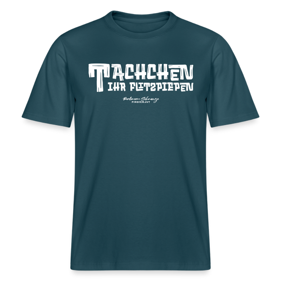 Berliner Begrüssung-TACHCHEN IHR FLITZPIEPEN- RELAXED FIT Unisex Organic T-Shirt - Dunkles Petrol