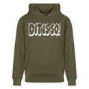Berlin Hoodie „DIT IS SO!“ – Unisex Bio-Hoodie mit echt Berliner Schnauze - Khaki Grün