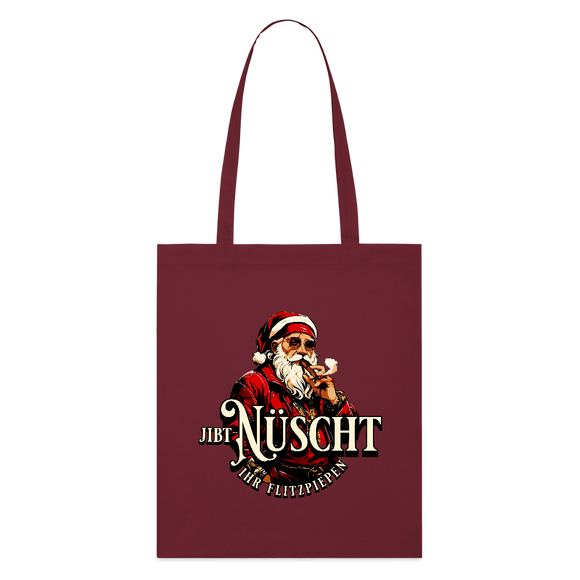 JIBT NÜSCHT IHR FLITZPIEPEN - Bio-Stoffbeutel - Burgunderrot