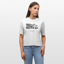 MACH N KOPP ZU-Frauen Boxy Bio-T-Shirt - Weiß meliert