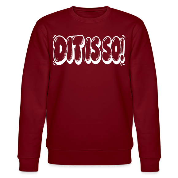 Berlin Sweater-DIT IS SO!-Unisex Bio-Sweatshirt - Burgunderrot