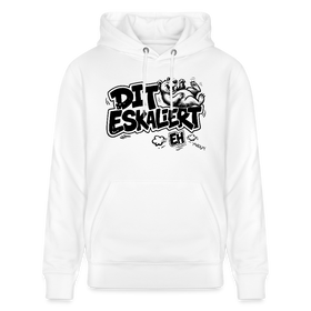 Berliner Schnauze-Unisex Bio-Hoodie-DIT ESKALIERT EH - Weiß