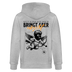 NETT KANN ICK-Unisex Bio-Kapuzenjacke - Grau meliert