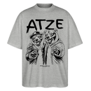 ATZE-Berlin Shirt-Oversized Unisex Bio T-Shirt - Grau meliert