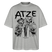 ATZE-Berlin Shirt-Oversized Unisex Bio T-Shirt - Grau meliert