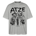 ATZE-Berlin Shirt-Oversized Unisex Bio T-Shirt - Grau meliert