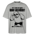 Berliner Bär Shirt-NETT KANN ICK OOCH-Oversized Unisex Bio T-Shirt - Grau meliert
