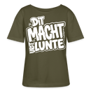 Berlin Shirt mit Spruch-DIT MACHT URST LUNTE-Rundhals Frauen Bio-T-Shirt - Khaki