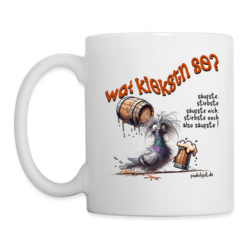 WAT KIEKSTN SO? - Tasse - Weiß