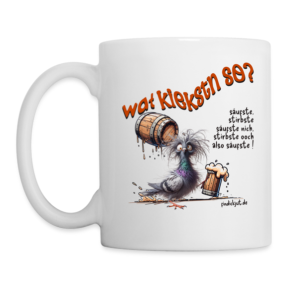 WAT KIEKSTN SO? - Tasse - Weiß
