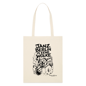 JANZ BERLIN IS EENE WOLKE-Bio-Stoffbeutel - Natur