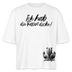 ICK HAB DIE FAXEN DICKE!-Frauen Boxy Bio-T-Shirt - Weiß