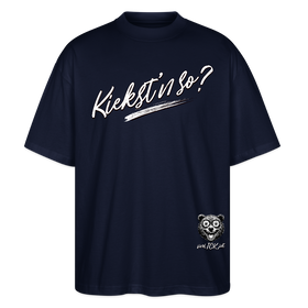 KIEKST'N SO?-Oversized Unisex Bio T-Shirt II - Navy
