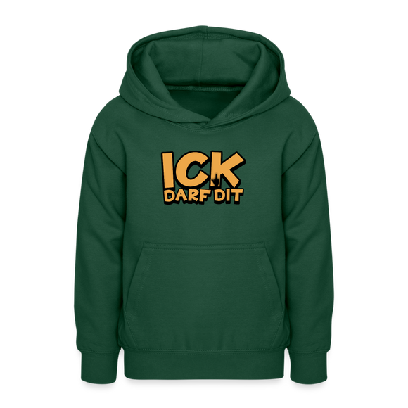 ICK DARF DIT - Teenager Hoodie - Flaschengrün