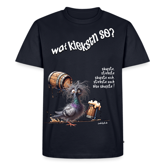 WAT KIEKSTN SO?-Männer Premium Bio T-Shirt - Navy