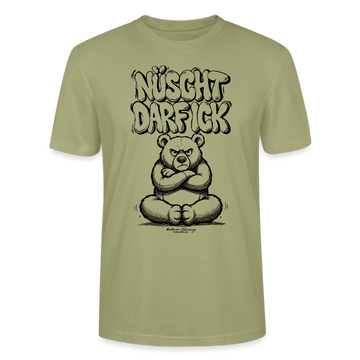 Berlin Shirt mit Berliner Bär-NÜSCHT DARF ICK-Unisex T-Shirt - Nebelgrün