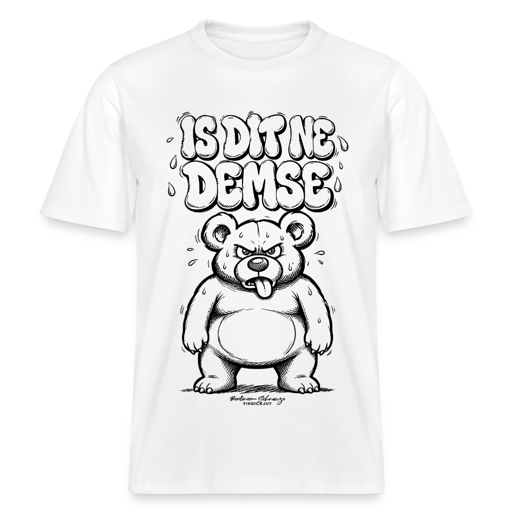 Berliner Sommer-IS DIT NE DEMSE-RELAXED FIT Unisex Organic T-Shirt - Weiß