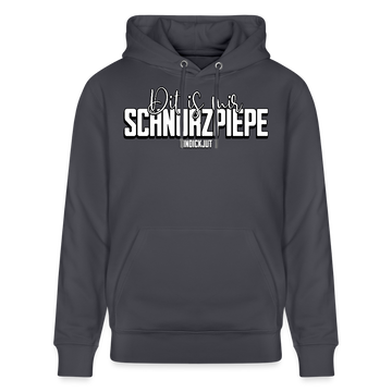 SCHNURZPIEPE-Unisex Bio-Hoodie - Indigoblau