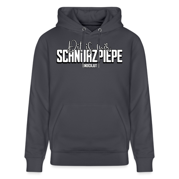 SCHNURZPIEPE-Unisex Bio-Hoodie - Indigoblau