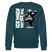 ICK MACH WAT ICK WILL-Unisex Bio-Sweatshirt - Dunkles Petrol