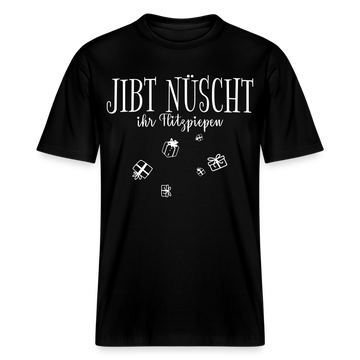 JIBT NÜSCHT - Relaxed Fit Unisex Bio-T-Shirt - Schwarz