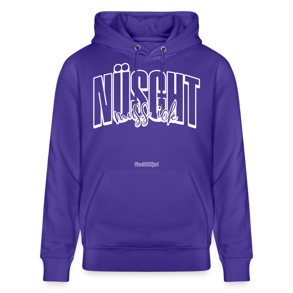 NÜSCHT MUSS ICK -Unisex Bio-Hoodie-2025 - Purple Love 