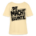 Berliner Ostalgie Shirt-schwarzer Frontprint im Comic-stil-'DIT MACHT URST LUNTE'-Rundhals Frauen Bio-T-Shirt - Creme