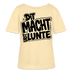 Berliner Ostalgie Shirt-schwarzer Frontprint im Comic-stil-'DIT MACHT URST LUNTE'-Rundhals Frauen Bio-T-Shirt - Creme