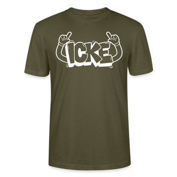 ICKE-Unisex T-Shirt mit Berliner Schnauze - Khaki
