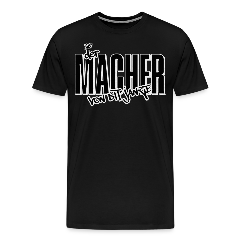 DER MACHER VON DIT JANZE - Männer Premium T-Shirt - Schwarz