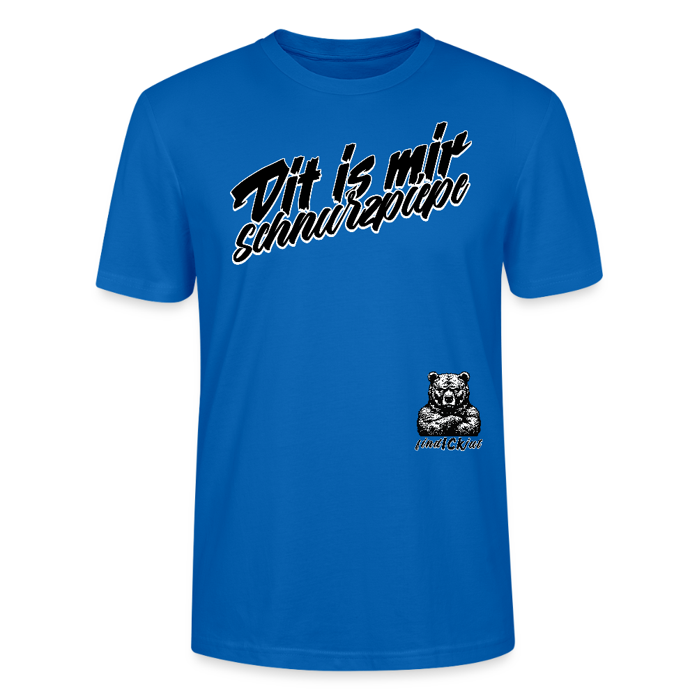 Dit is mir SCHNURZPIEPE-Unisex T-Shirt BIO - Pfauenblau