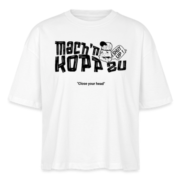 MACH N KOPP ZU-Frauen Boxy Bio-T-Shirt - Weiß