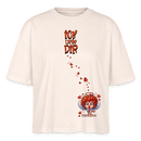 ICK LIEBE DIR-Frauen Boxy Bio-T-Shirt - Naturweiß