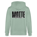 MOTTE UND MAUSI-Unisex Bio-Kapuzenjacke - Helles Graugrün