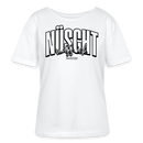 Berlin Shirt-NÜSCHT MUSS ICK25-Rundhals Frauen Bio-T-Shirt - Weiß