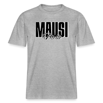 MAUSI UND MOTTE-Relaxed Fit Unisex Bio-T-Shirt - Grau meliert