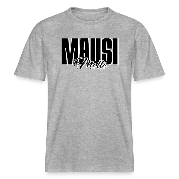 MAUSI UND MOTTE-Relaxed Fit Unisex Bio-T-Shirt - Grau meliert