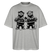 LATSCH & BOMMEL-Oversized Unisex Bio T-Shirt - Grau meliert