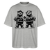 LATSCH & BOMMEL-Oversized Unisex Bio T-Shirt - Grau meliert