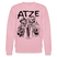 ATZE-Unisex Bio-Sweatshirt für echt Berliner Freunde - Hellrosa