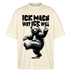 ICK MACH WAT ICK WILL-Oversized Unisex Bio T-Shirt IV - Weißgrau